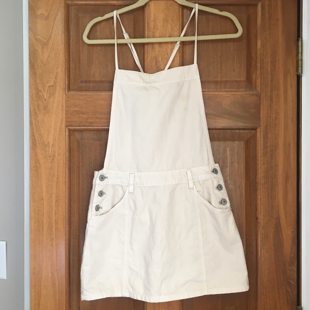 Free People overall dress (cream)
